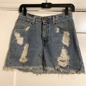 Levi’s Custom Denim Mini Skirt Vintage